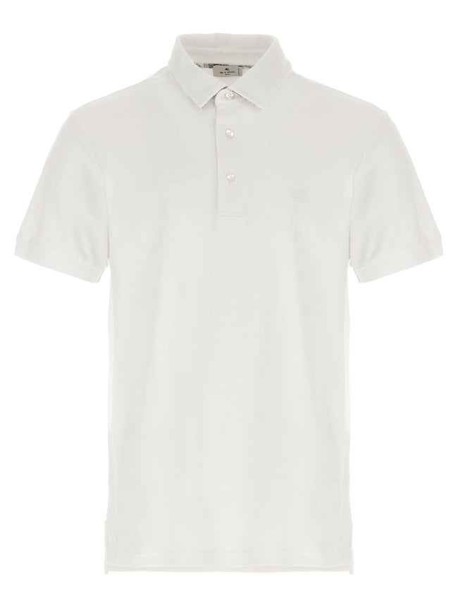 Etro Weißes Poloshirt aus Baumwolle