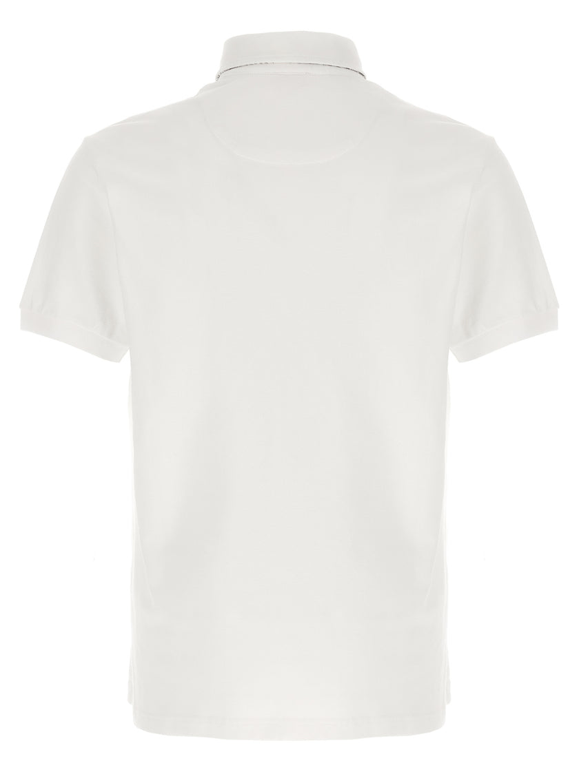 Etro Weißes Poloshirt aus Baumwolle