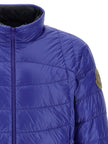 Moncler Blaue Polyamid-Jacke in voller Länge