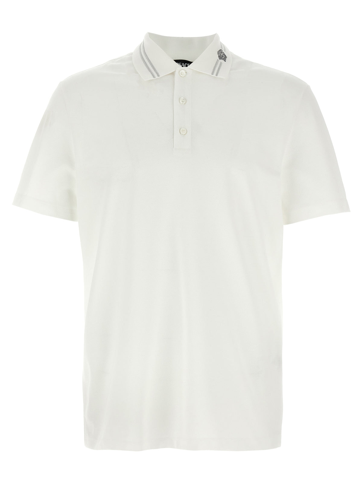Versace Weißes Poloshirt aus Baumwolle