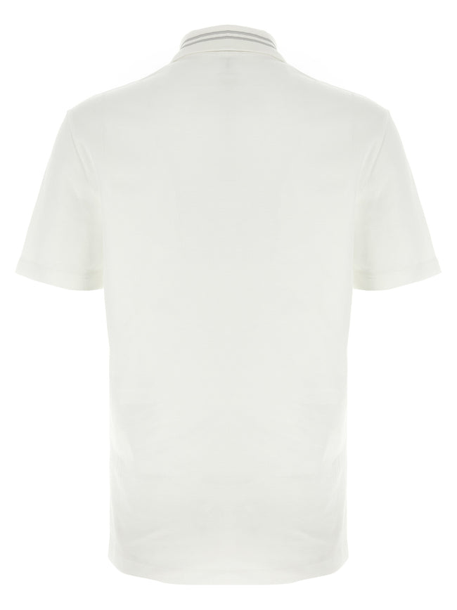 Versace Weißes Poloshirt aus Baumwolle