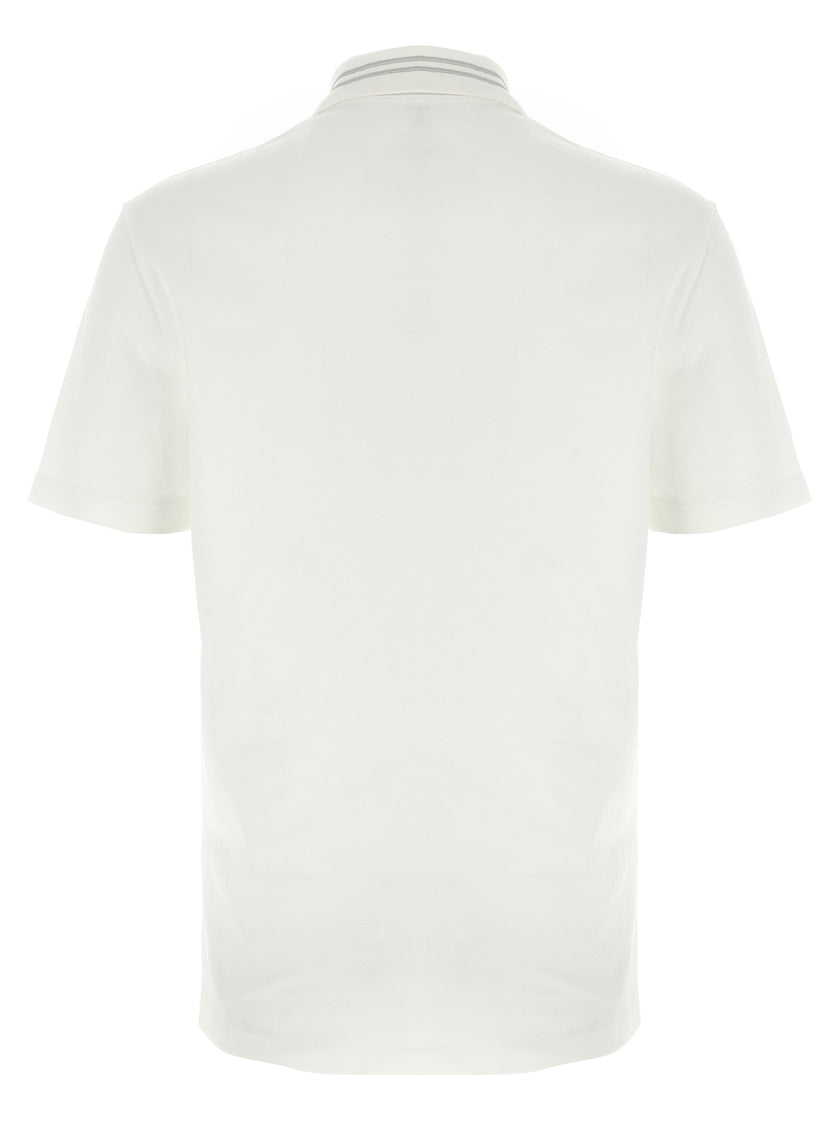 Versace Weißes Poloshirt aus Baumwolle