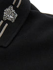 Versace Schwarzes Baumwoll-Poloshirt