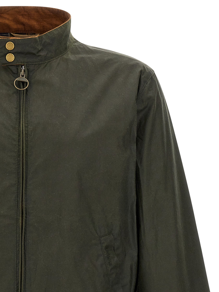 Barbour Zweifarbiger Baumwollmantel