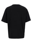 Maison Kitsuné Schwarzes Baumwoll-T-Shirt