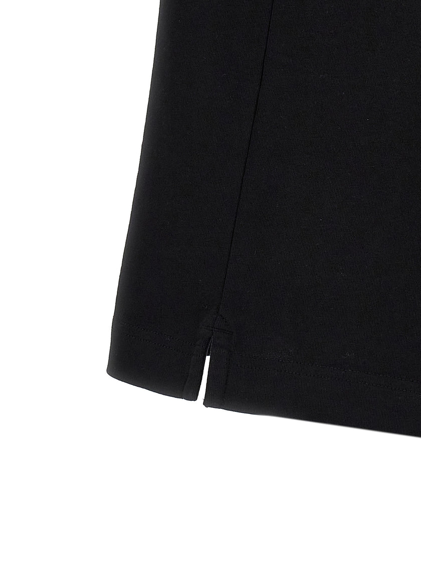 Maison Kitsuné Schwarzes Baumwoll-T-Shirt