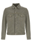 Brunello Cucinelli Graue Jeansjacke aus Baumwolle