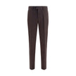Brunello Cucinelli Braune Baumwollhose für die Freizeit