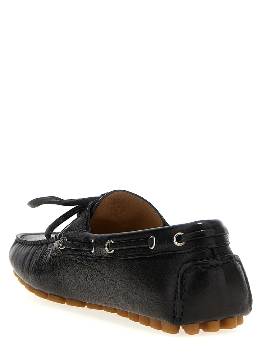 Valentino Garavani Schwarze Loafer aus Büffelleder zum Hineinschlüpfen