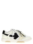 Off-White Zweifarbige Sneaker aus Rindsleder im Athletic-Stil