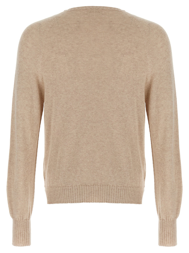 MA'RY'YA Beige Cotton Cardigan