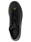 Valentino Garavani Schwarze Kalbsleder Low-Top-Sneaker
