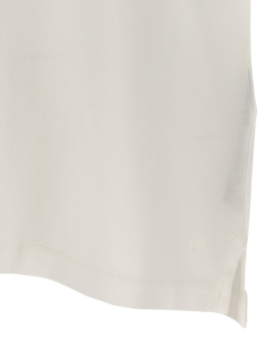 Tom Ford Weißes Lyocell-Polohemd