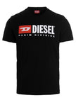 Diesel Schwarzes Baumwoll-T-Shirt