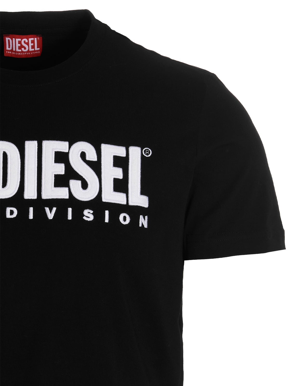 Diesel Schwarzes Baumwoll-T-Shirt