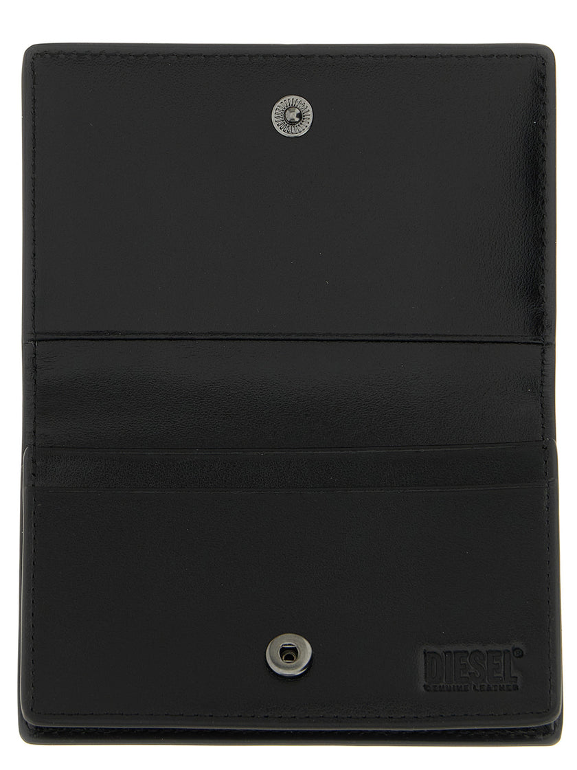 Diesel Schwarzer Kartenhalter aus Leder
