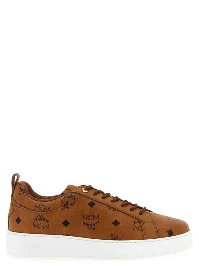 MCM Braune Low-Top-Sneaker aus Polyethylen