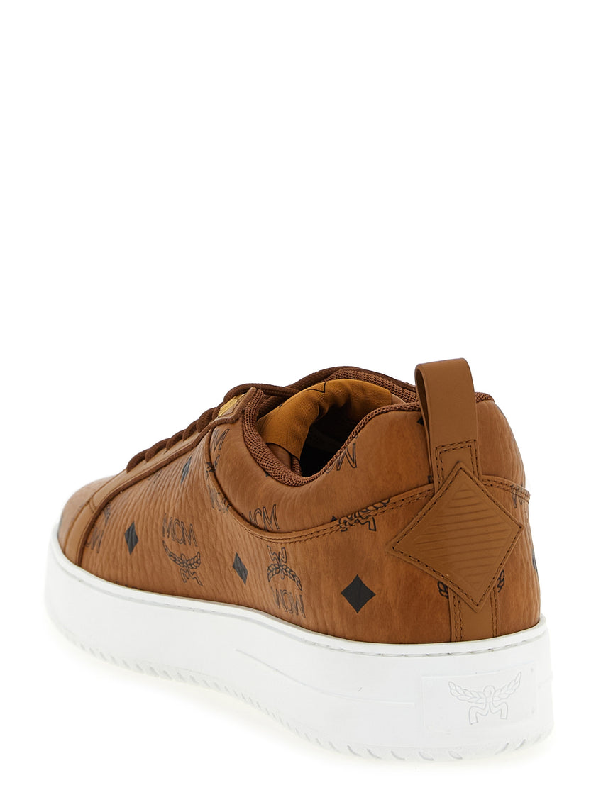 MCM Braune Low-Top-Sneaker aus Polyethylen