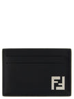 Fendi Schwarzer Kalbsleder-Kartenetui