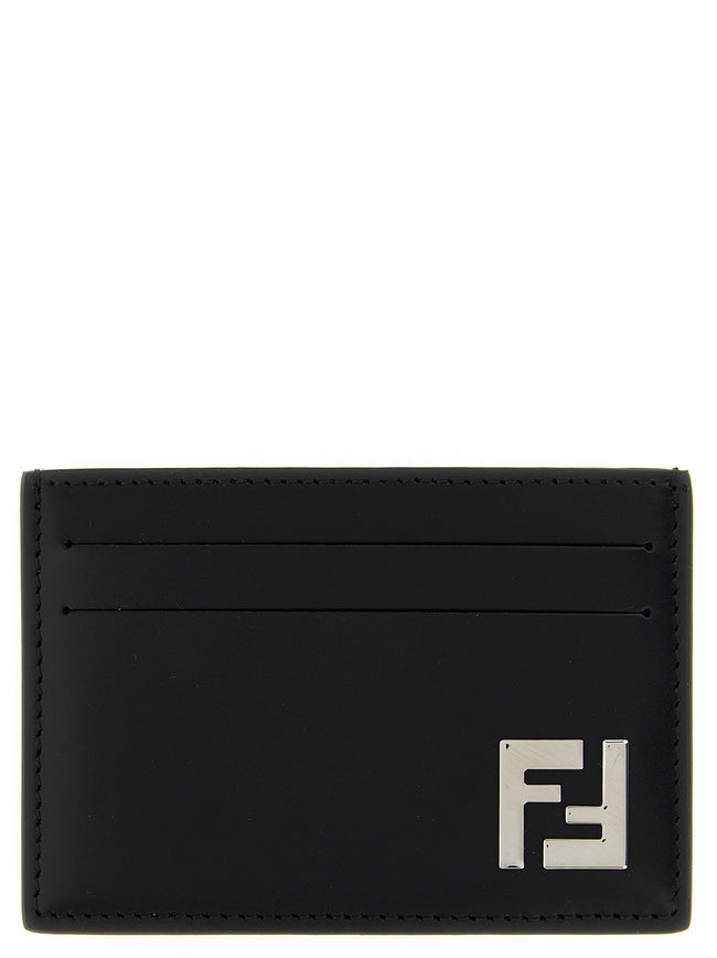 Fendi Schwarzer Kalbsleder-Kartenetui