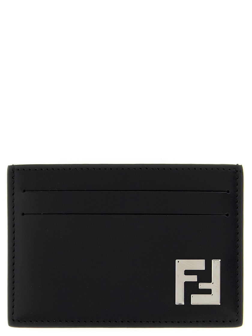 Fendi Schwarzer Kalbsleder-Kartenetui