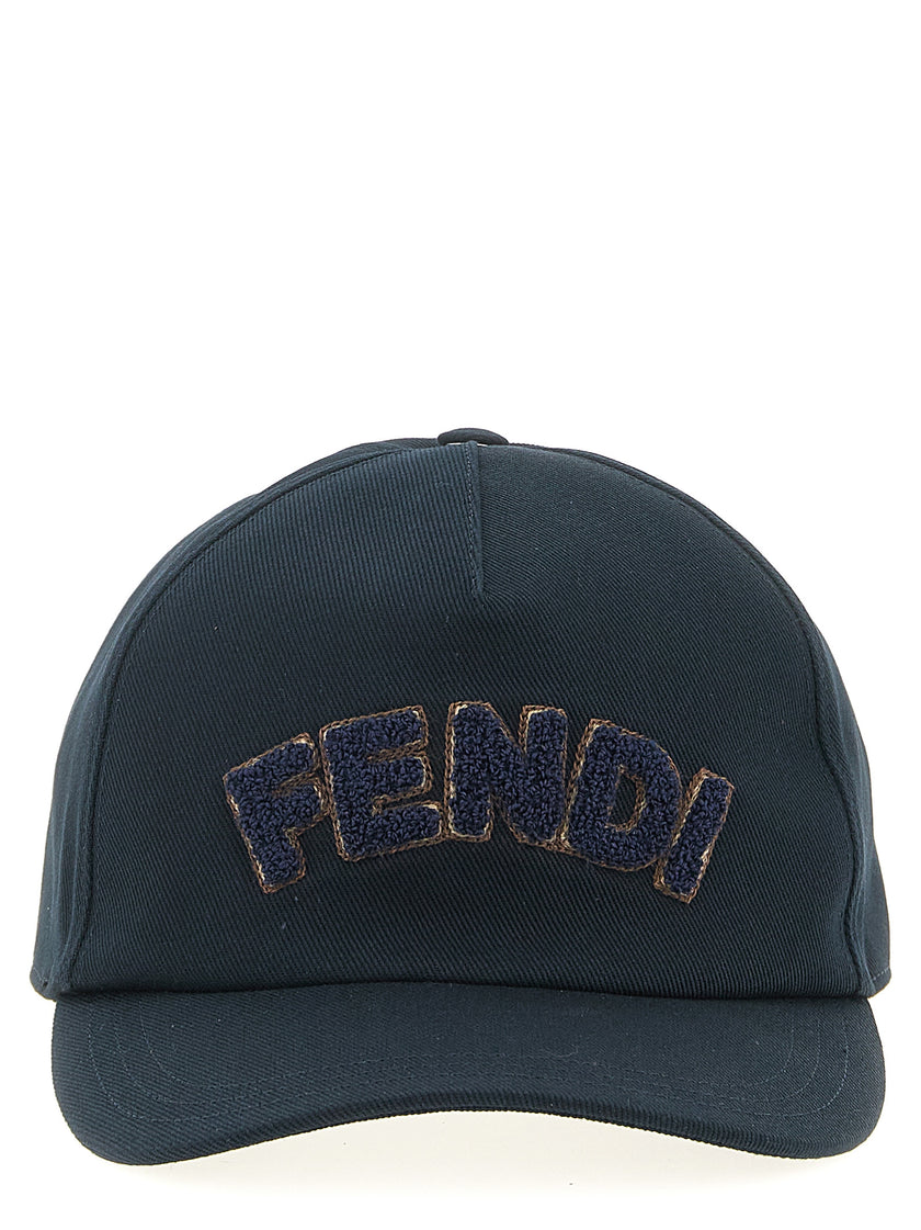 Fendi Blaue Baumwollkappe (Baseball Cap)