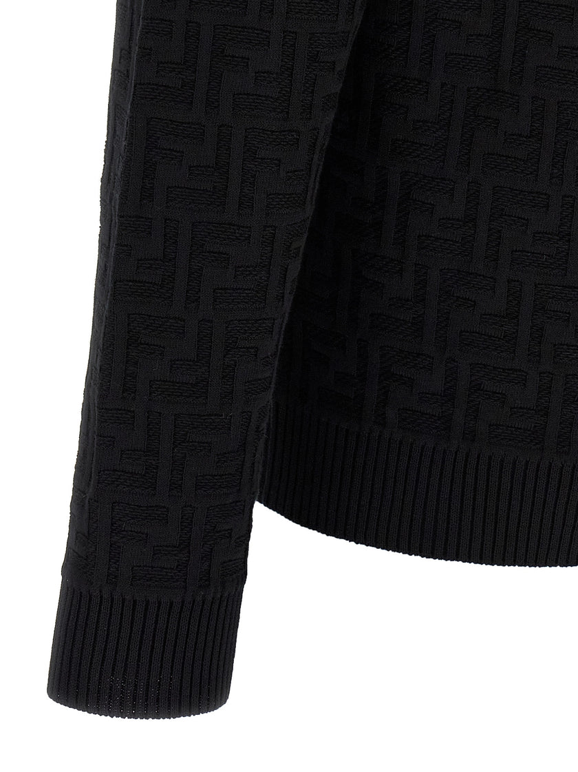Fendi Schwarzer Baumwollcardigan