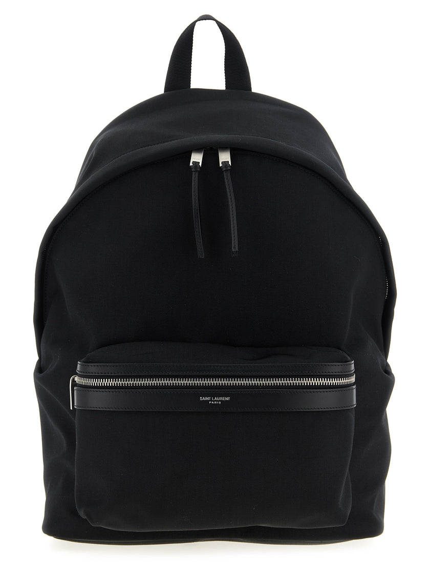 Saint Laurent Schwarzer Polyamid-Rucksack
