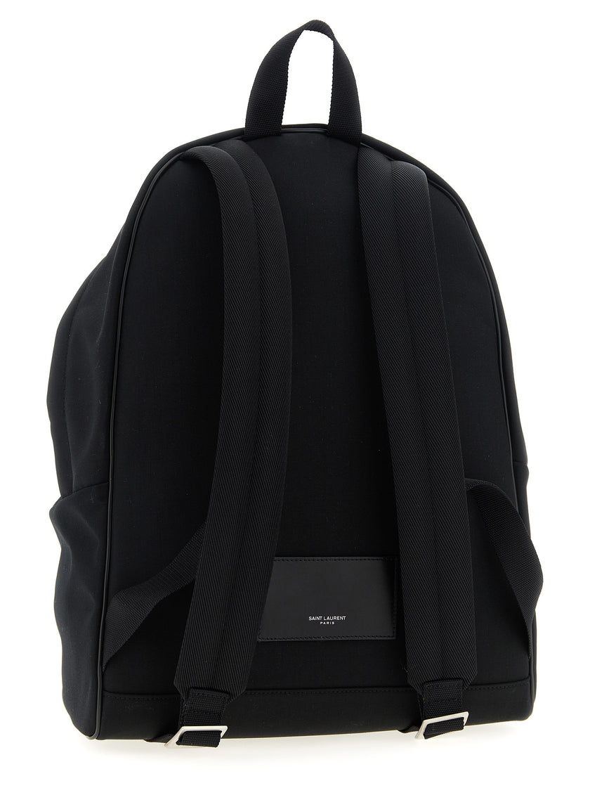 Saint Laurent Schwarzer Polyamid-Rucksack
