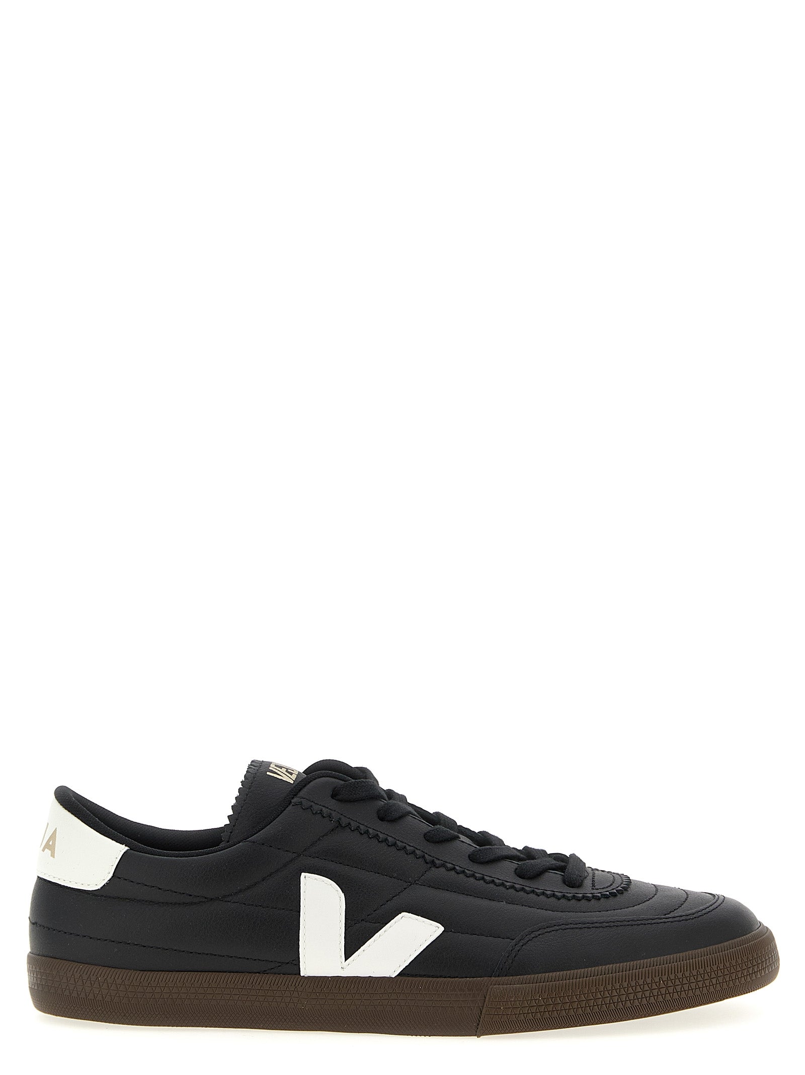 Veja Zweifarbige Low-Top-Sneaker aus echtem Leder
