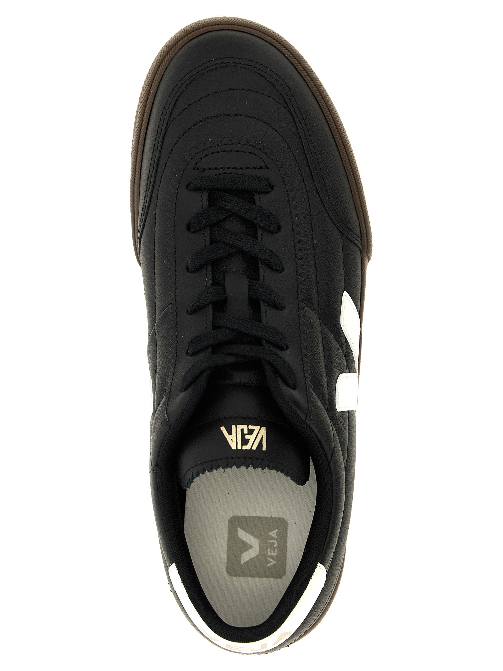 Veja Zweifarbige Low-Top-Sneaker aus echtem Leder