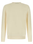 ZANONE Weiße Strickjacke aus reiner Schurwolle
