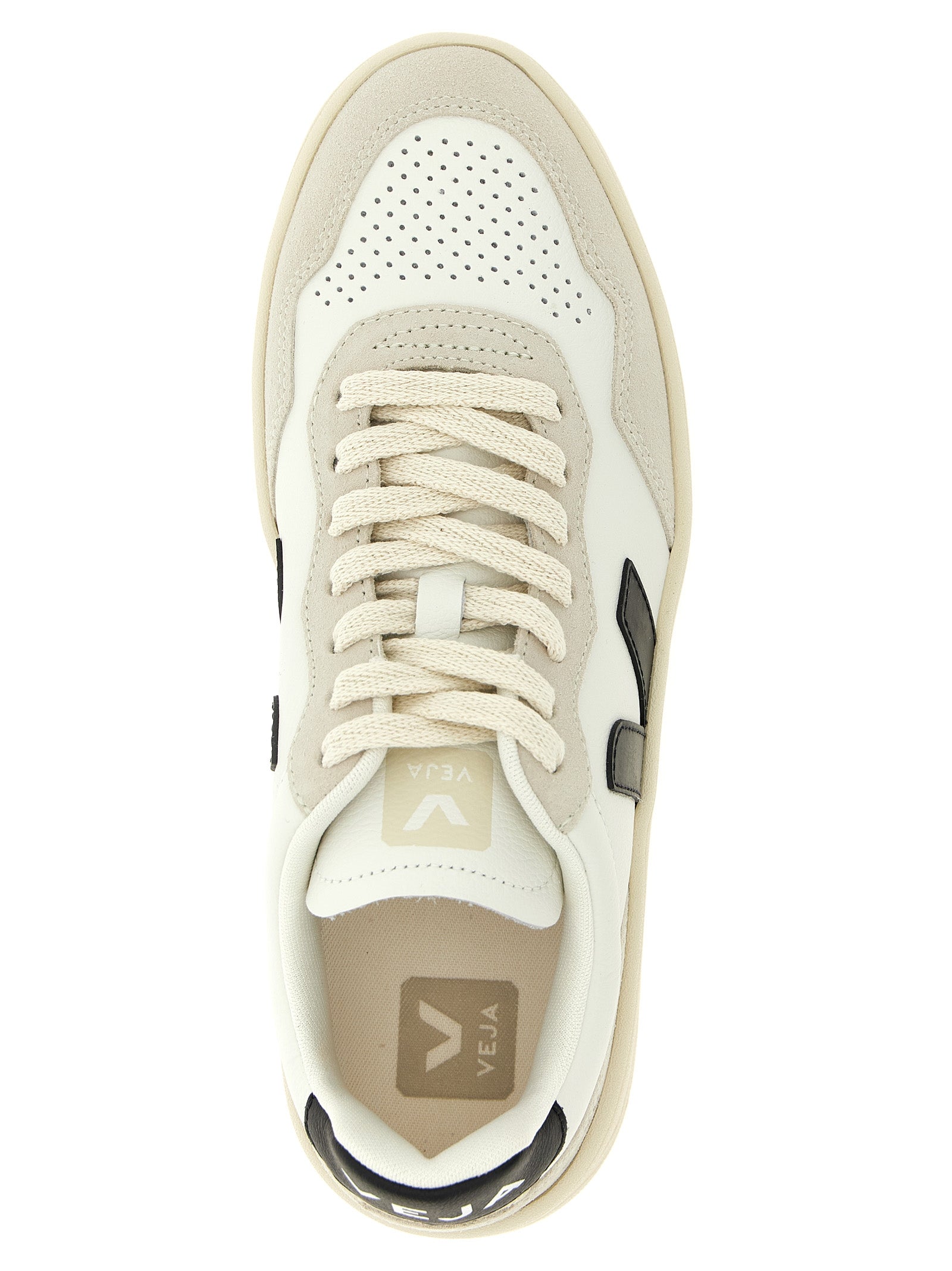 Veja Zweifarbige Sneaker aus echtem Leder im Athletic-Stil