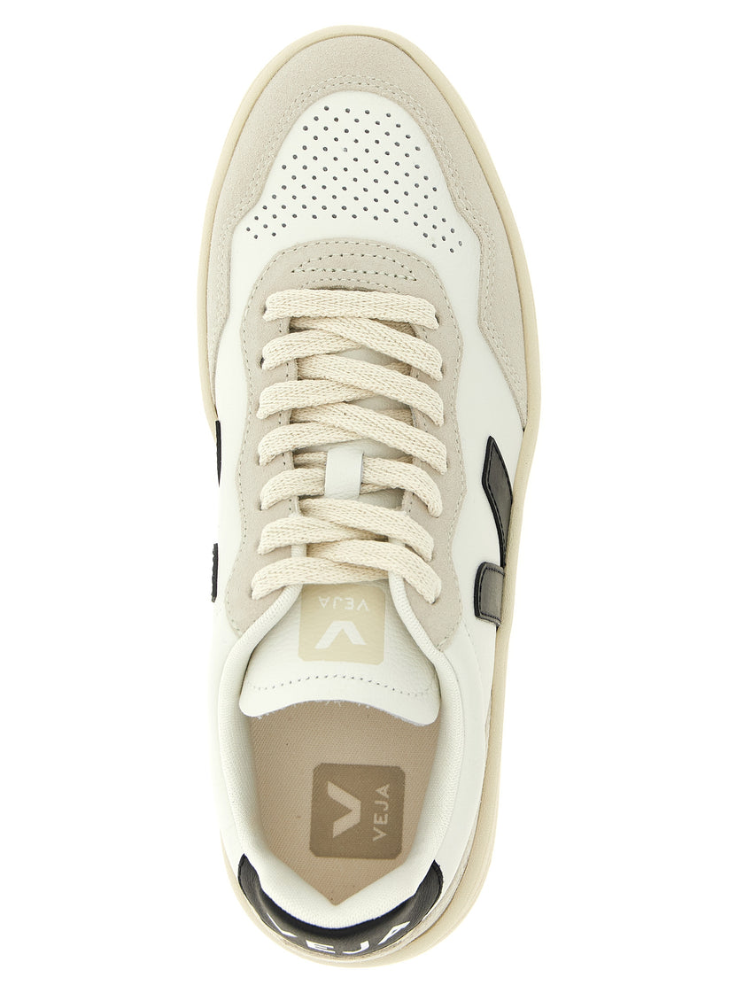 Veja Zweifarbige Sneaker aus echtem Leder im Athletic-Stil