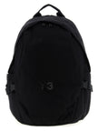 Y-3 Schwarzer Polyamid-Rucksack