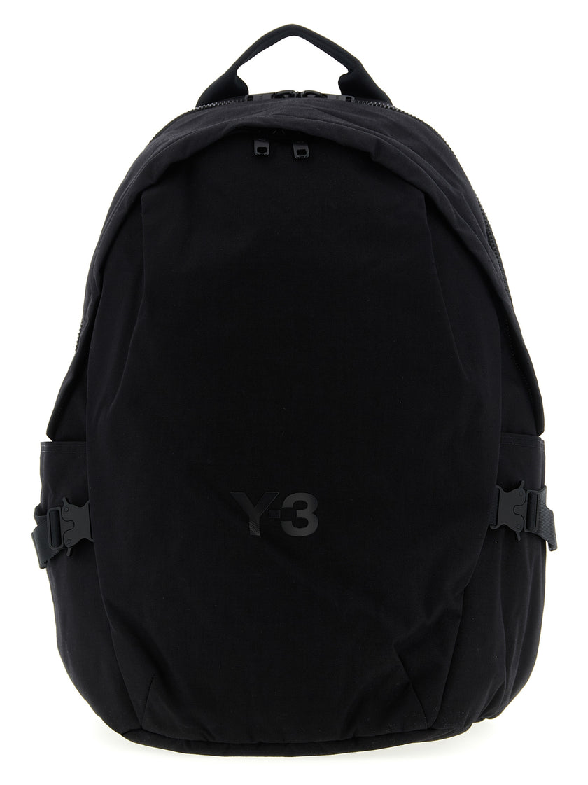 Y-3 Schwarzer Polyamid-Rucksack