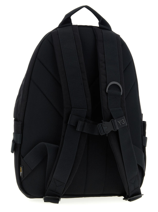 Y-3 Schwarzer Polyamid-Rucksack