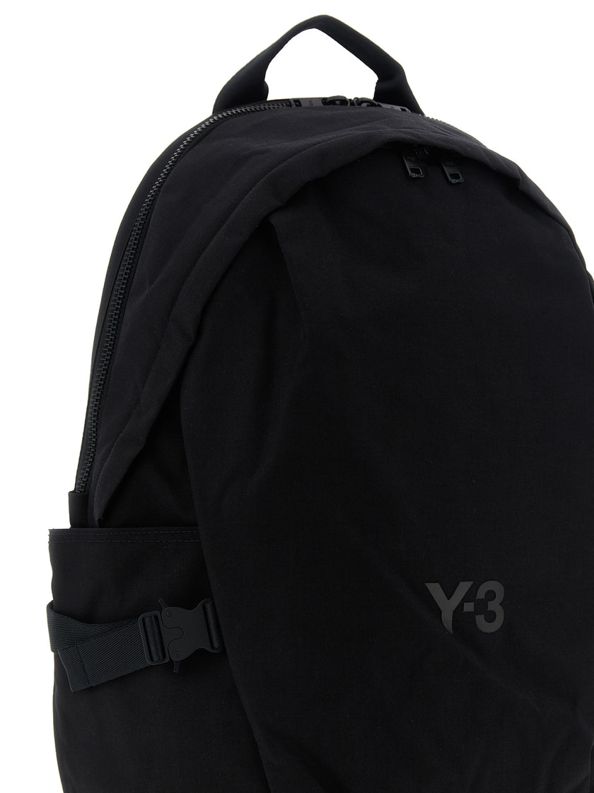 Y-3 Schwarzer Polyamid-Rucksack