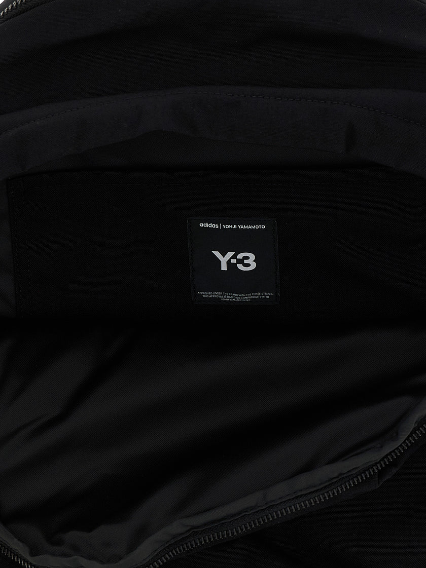 Y-3 Schwarzer Polyamid-Rucksack