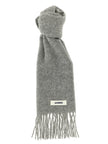 Jacquemus Grauer Alpaka-Leder-Schal