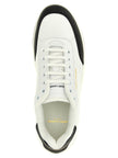 Saint Laurent Bicolor Calfskin Low Top Sneakers