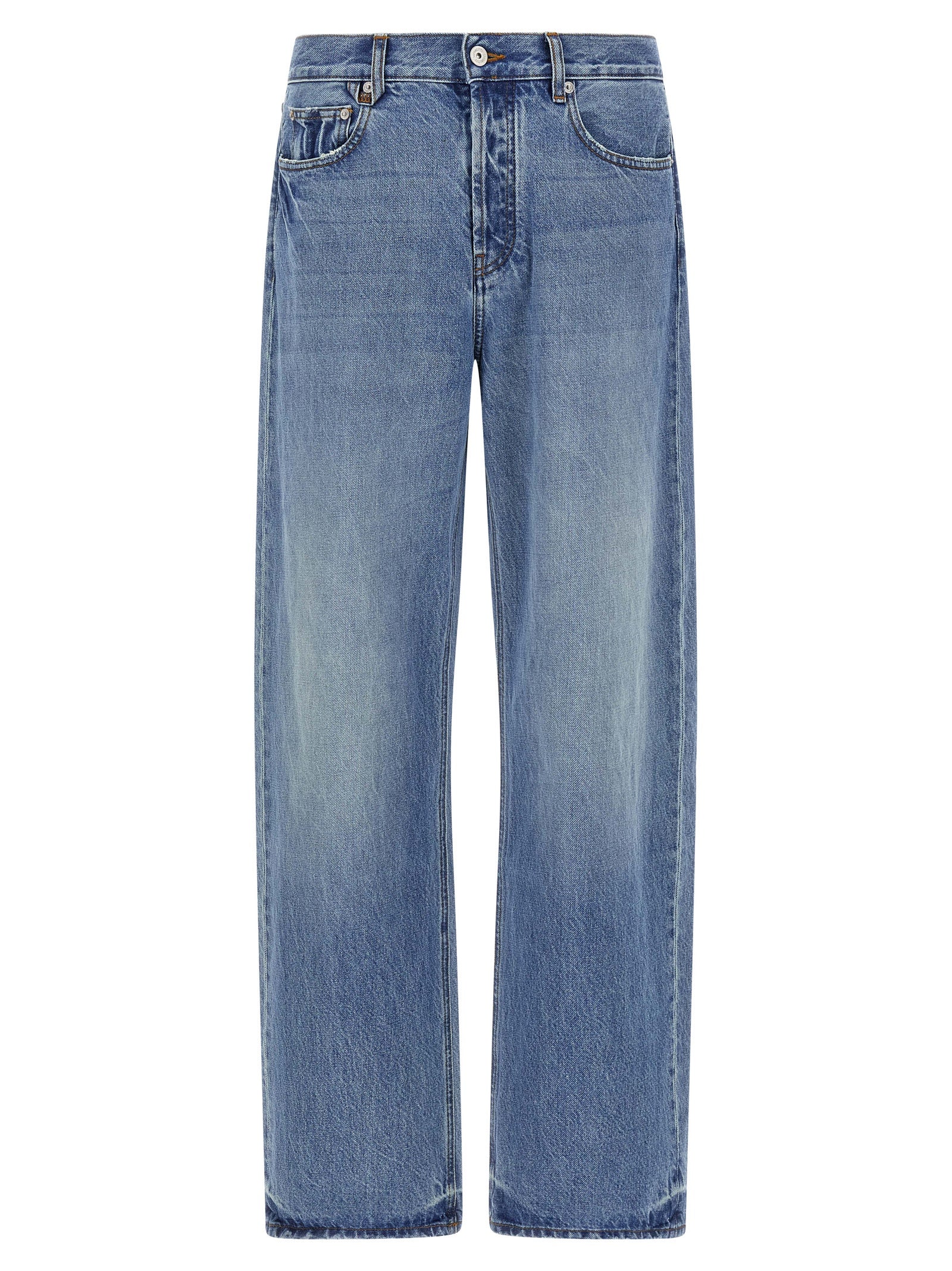 Jacquemus Blaue Jeans aus Baumwolle im geraden Schnitt
