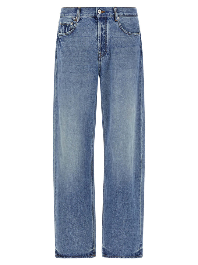 Jacquemus Blaue Jeans aus Baumwolle im geraden Schnitt