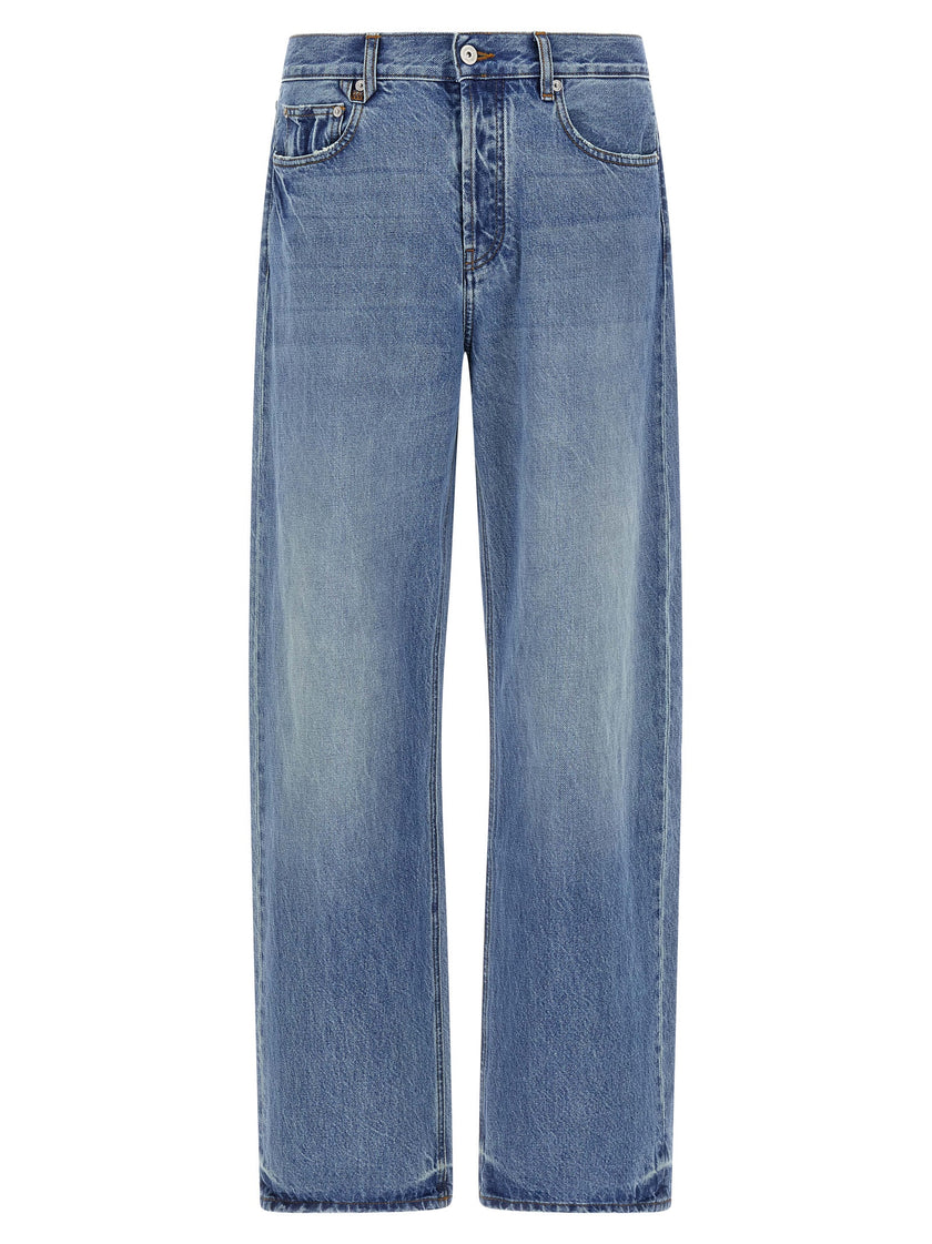 Jacquemus Blaue Jeans aus Baumwolle im geraden Schnitt