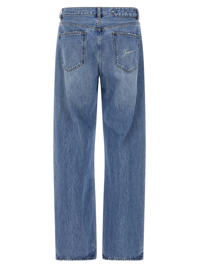 Jacquemus Blaue Jeans aus Baumwolle im geraden Schnitt