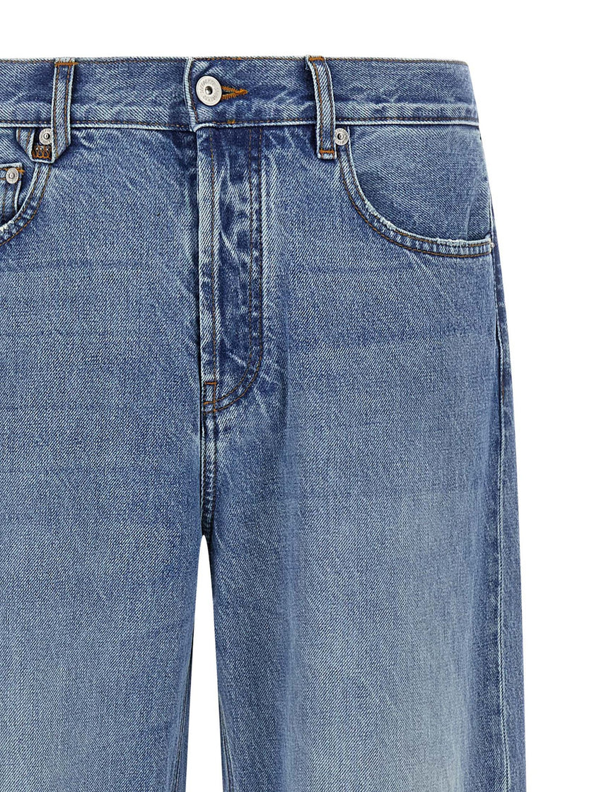 Jacquemus Blaue Jeans aus Baumwolle im geraden Schnitt