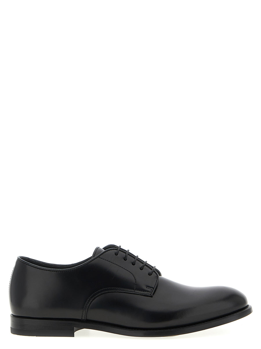 Doucal's Black Calf Leather Oxford and Derby Shoes