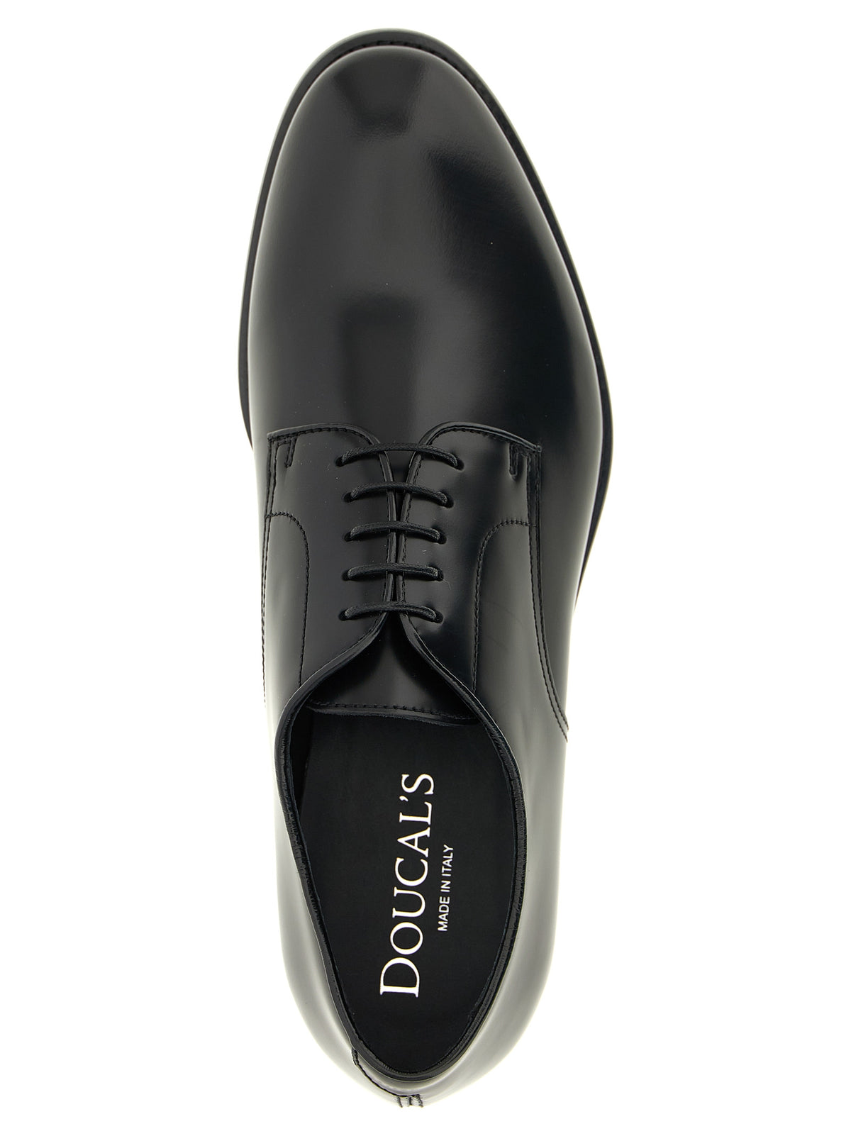 Doucal's Schwarze Oxford- und Derby-Schuhe aus Kalbsleder