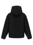 Jacquemus Schwarze Polyamid-Jacke in voller Länge