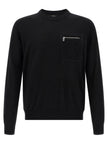 Fendi Schwarzer Cardigan aus Schurwolle